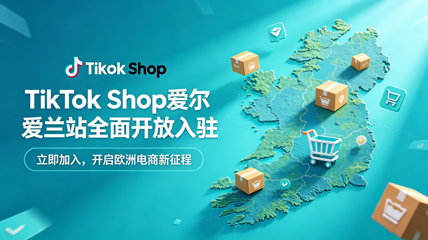 TikTok Shop全面开放爱尔兰企业入驻，欧洲社交电商加速扩容