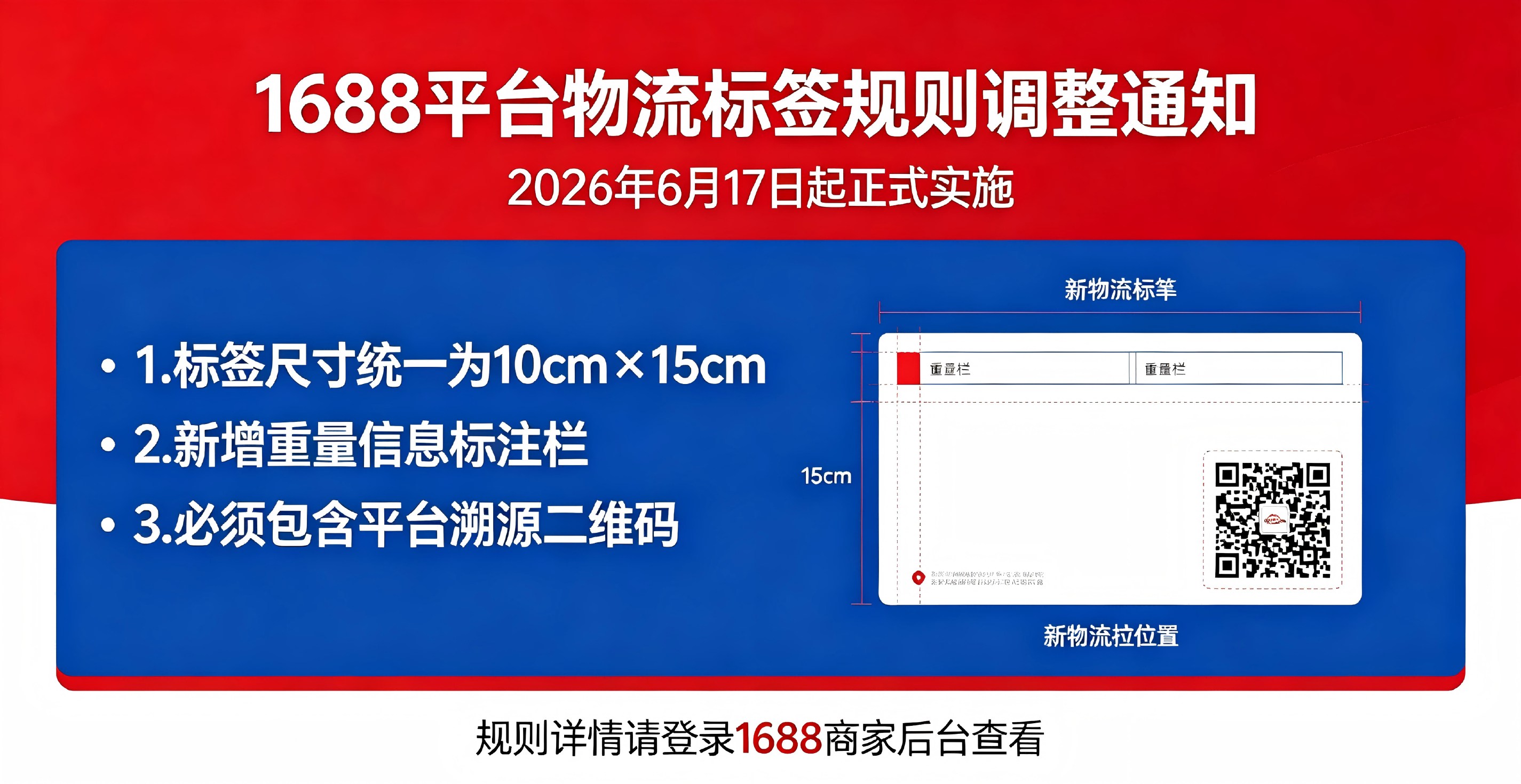 关于1688平台物流标签相关规则调整的通知