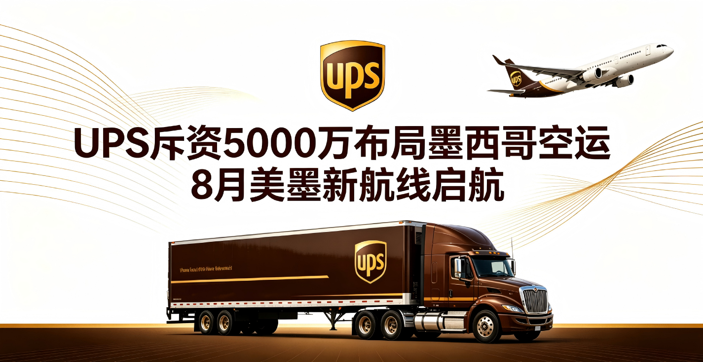 UPS 斥资 5000 万布局墨西哥空运，8 月美墨新航线启航